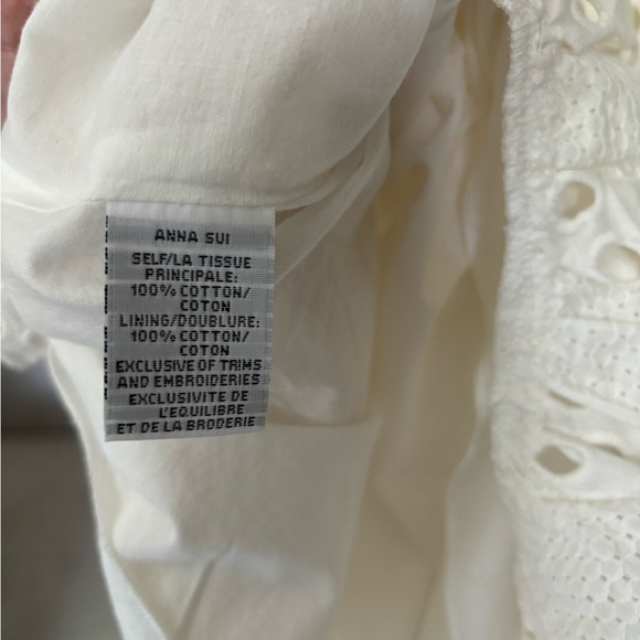 Anthropologie Anna Sui Eyelet Lace Skirt, Size XS - Picture 7 of 8